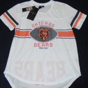 Chicago Bears Women's Retro Embroidered Crew Neck Football Jersey Shirt Size XL